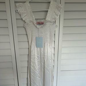 NWT Hill House Home Collector’s Edition Nap Dress in White Silk